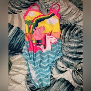 Girls Size 18 Months Peppa Pig One Piece Swimsuit